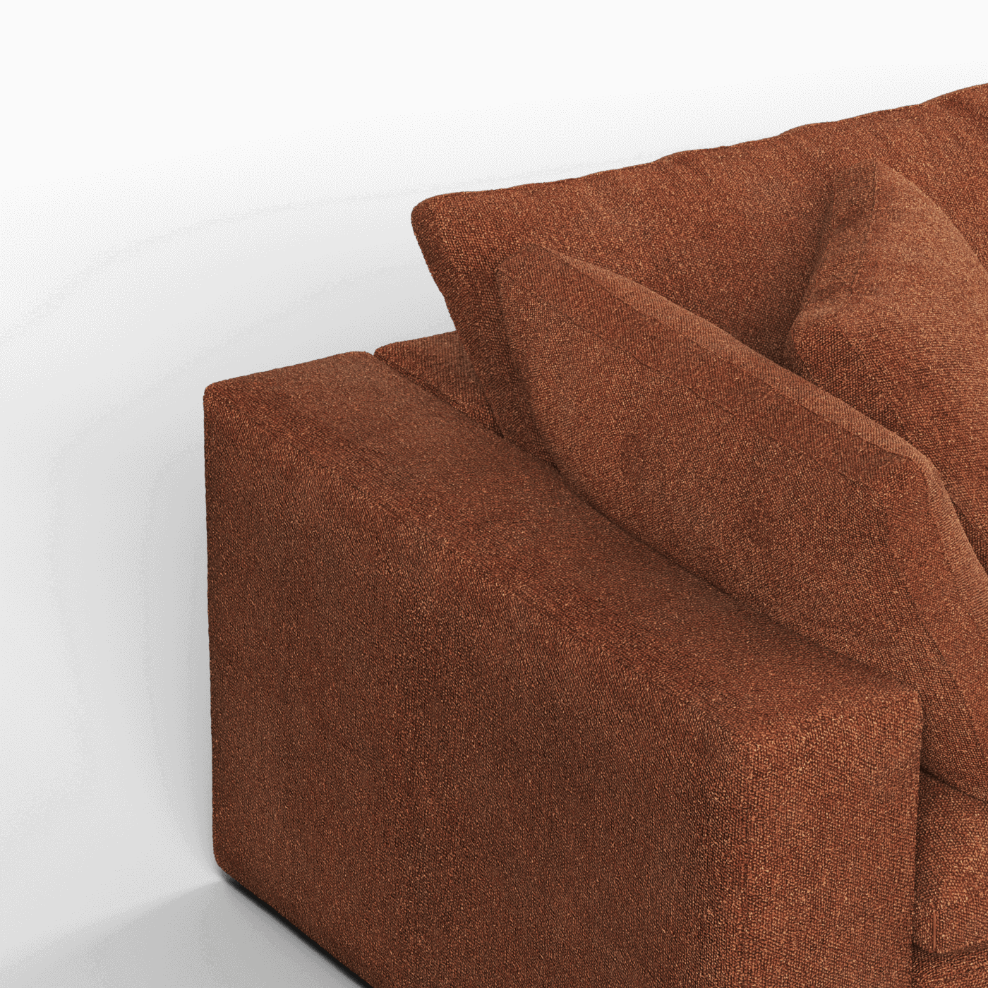 Ari modular corner Sofa with pouffe - Wide fabric range