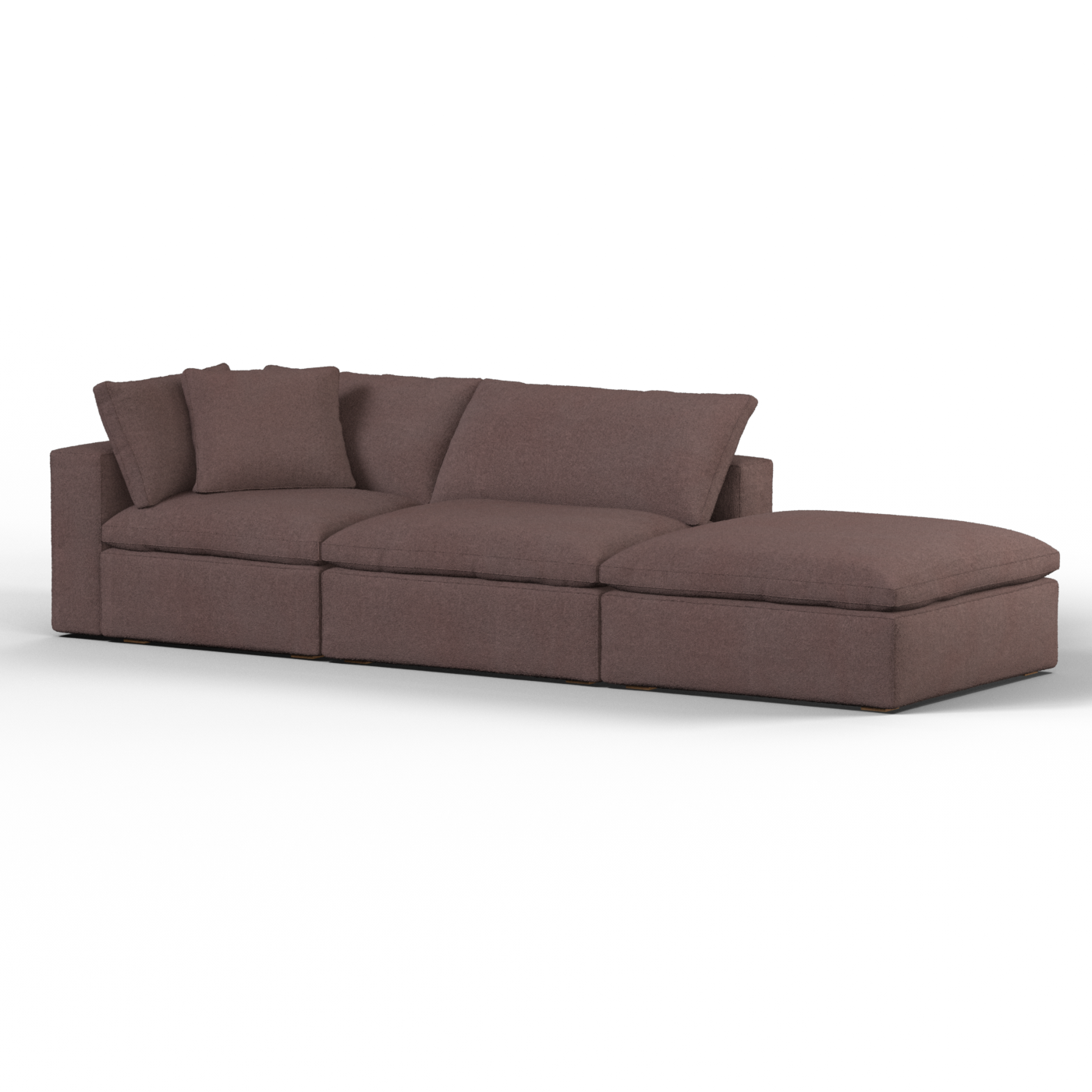 Ari modular corner Sofa with pouffe - Wide fabric range