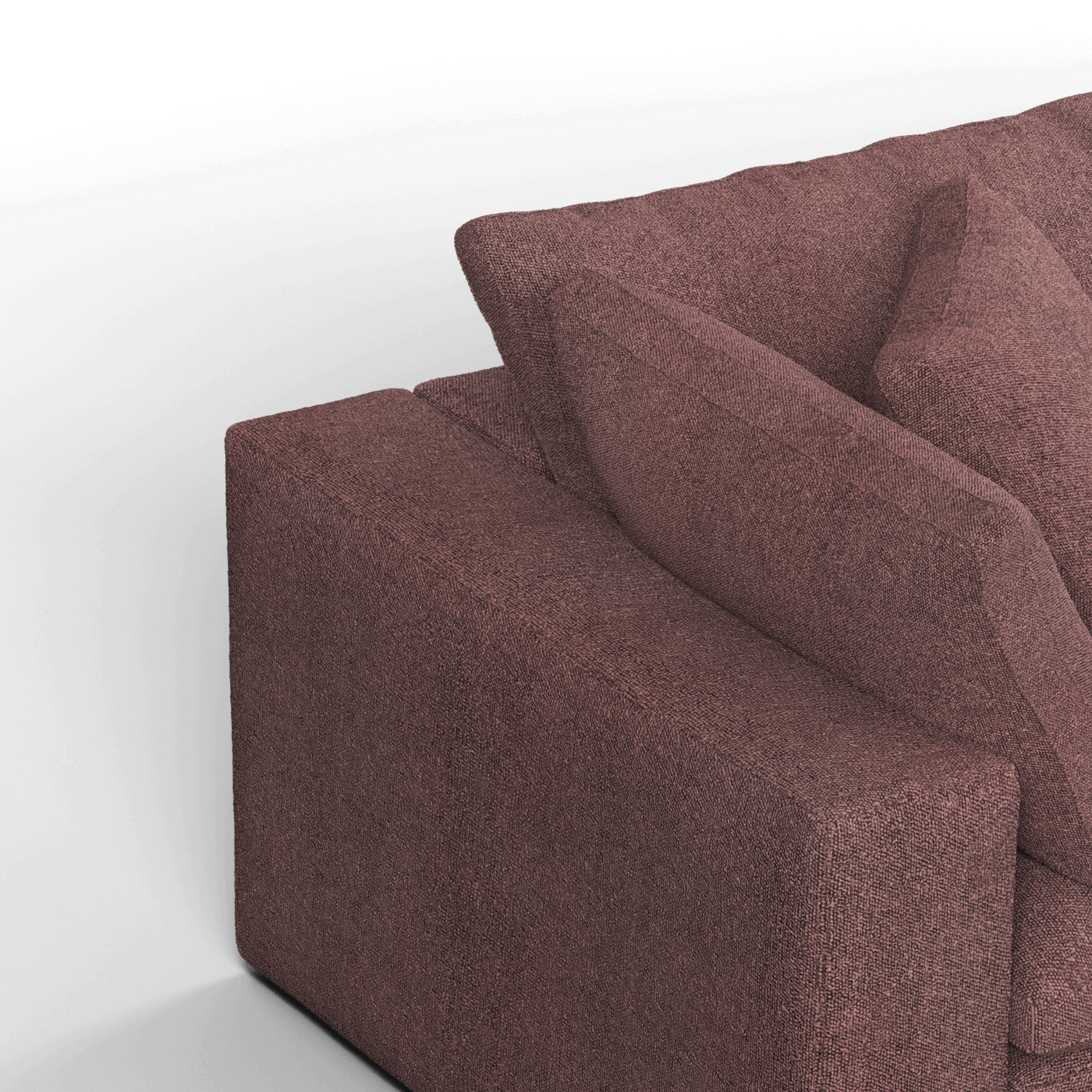 Ari modular corner Sofa with pouffe - Wide fabric range