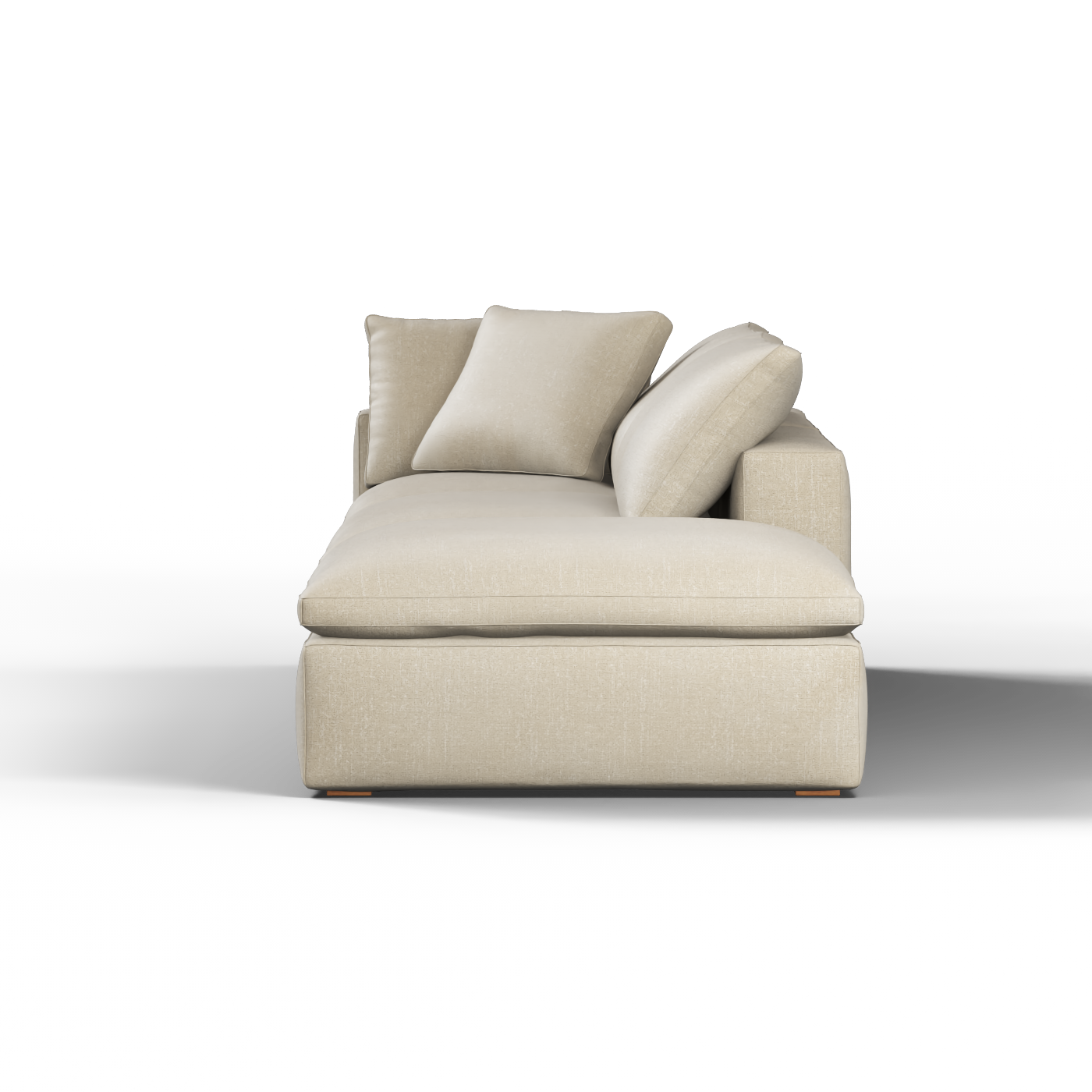 Ari modular corner Sofa with pouffe - Wide fabric range