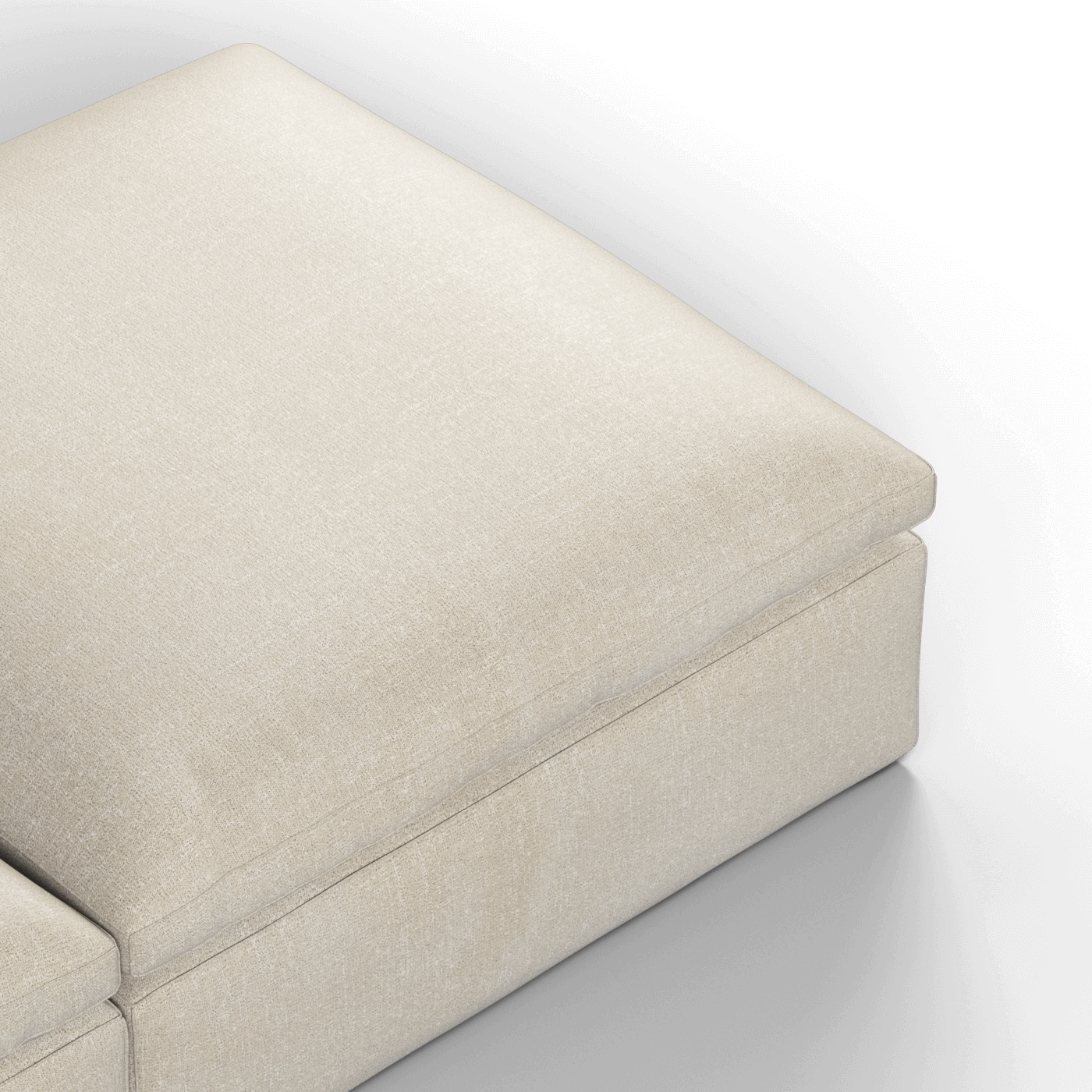 Ari modular corner Sofa with pouffe - Wide fabric range