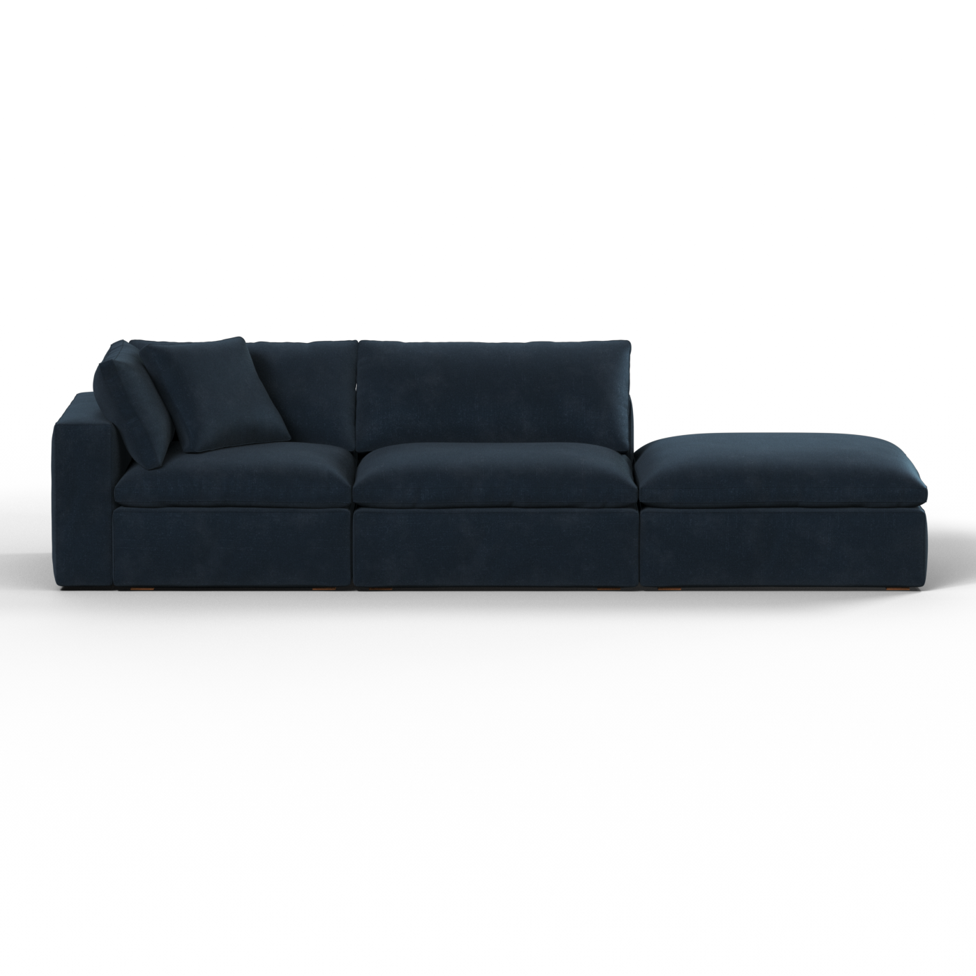 Ari modular corner Sofa with pouffe