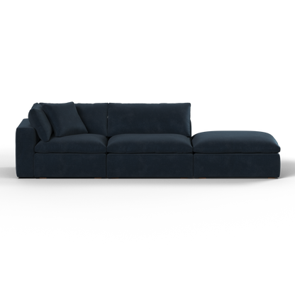 Ari modular corner Sofa with pouffe