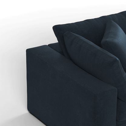 Ari modular corner Sofa with pouffe