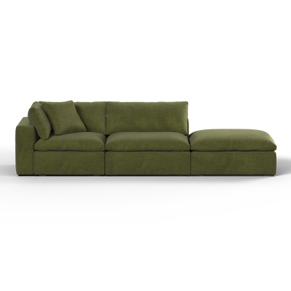 Ari modulares Ecksofa mit Sitzhocker