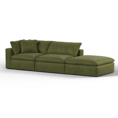 Ari modulares Ecksofa mit Sitzhocker