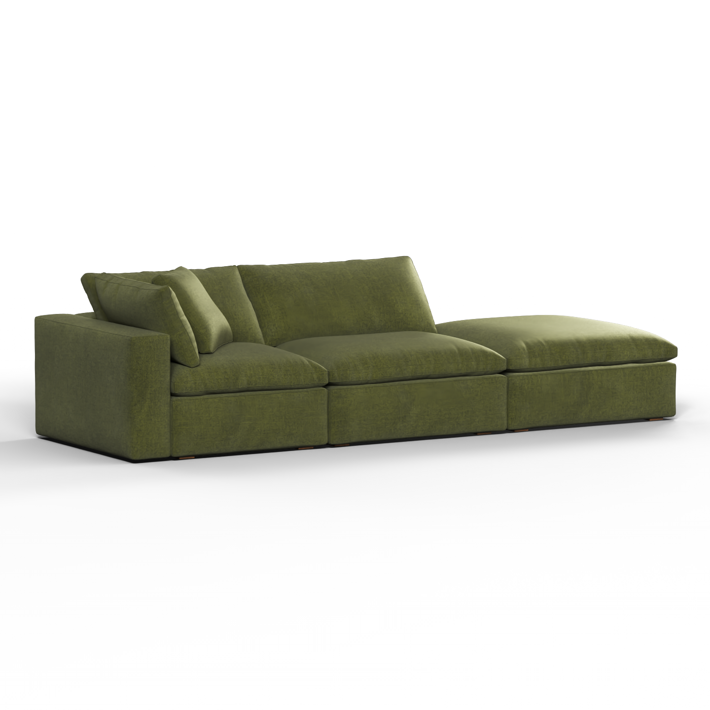 Ari modulares Ecksofa mit Sitzhocker