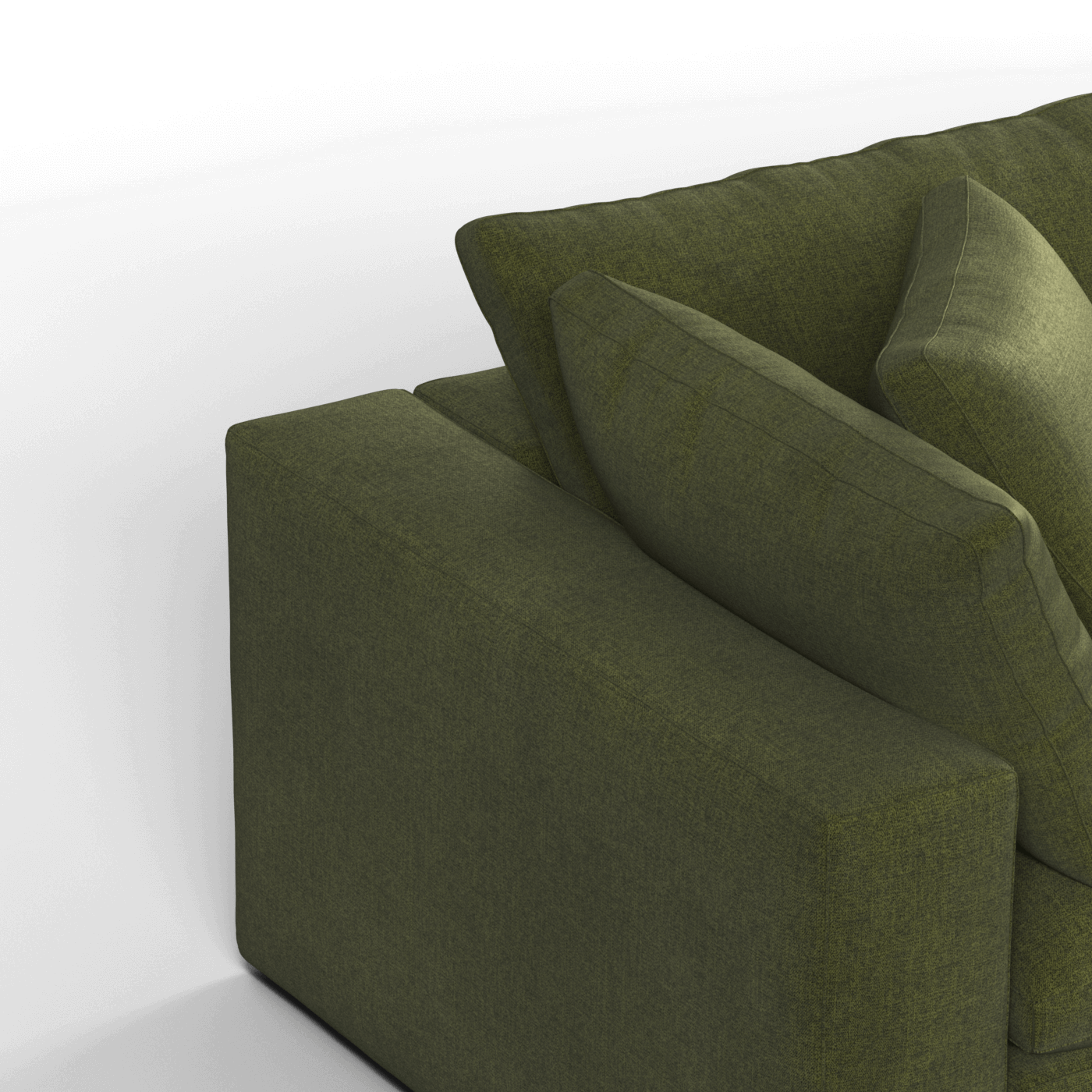 Ari modular corner Sofa with pouffe - Wide fabric range