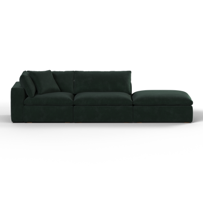 Ari modulares Ecksofa mit Sitzhocker