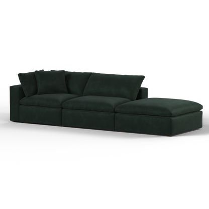 Ari modulares Ecksofa mit Sitzhocker