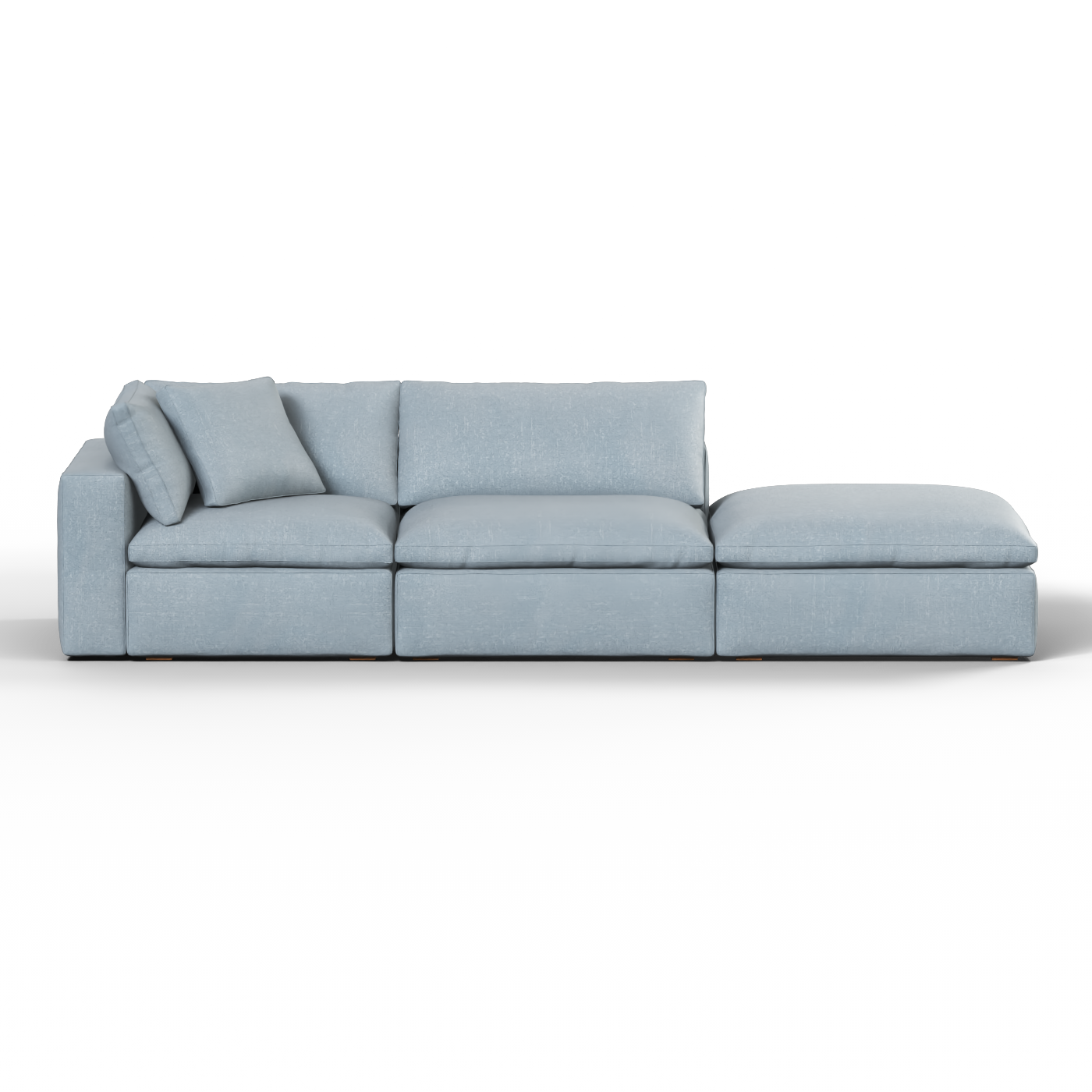 Ari modulares Ecksofa mit Sitzhocker