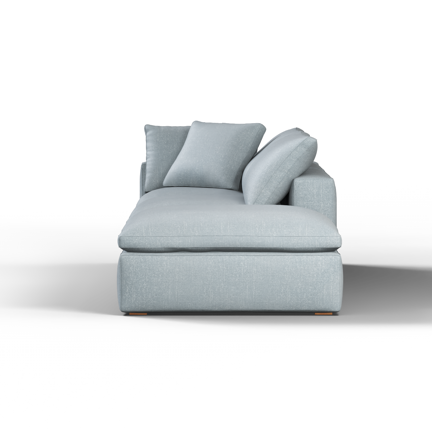 Ari modulares Ecksofa mit Sitzhocker