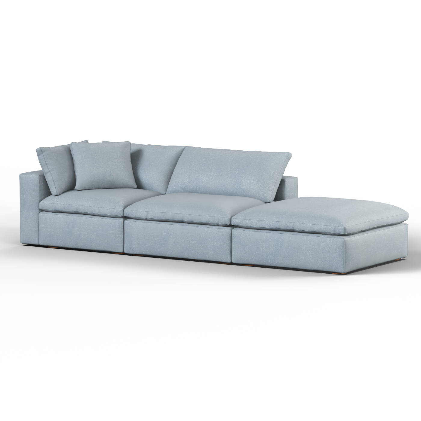 Ari modulares Ecksofa mit Sitzhocker