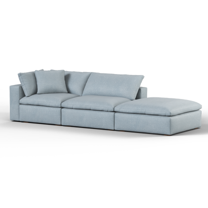 Ari modulares Ecksofa mit Sitzhocker