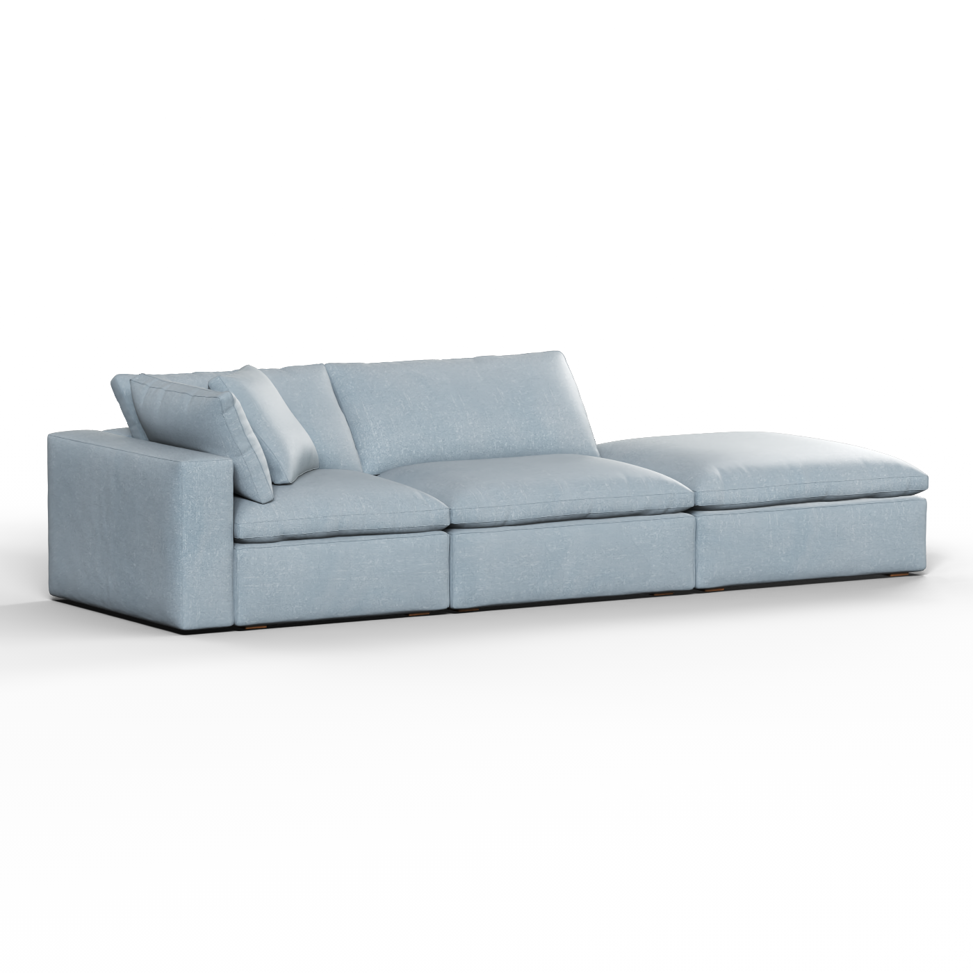 Ari modulares Ecksofa mit Sitzhocker