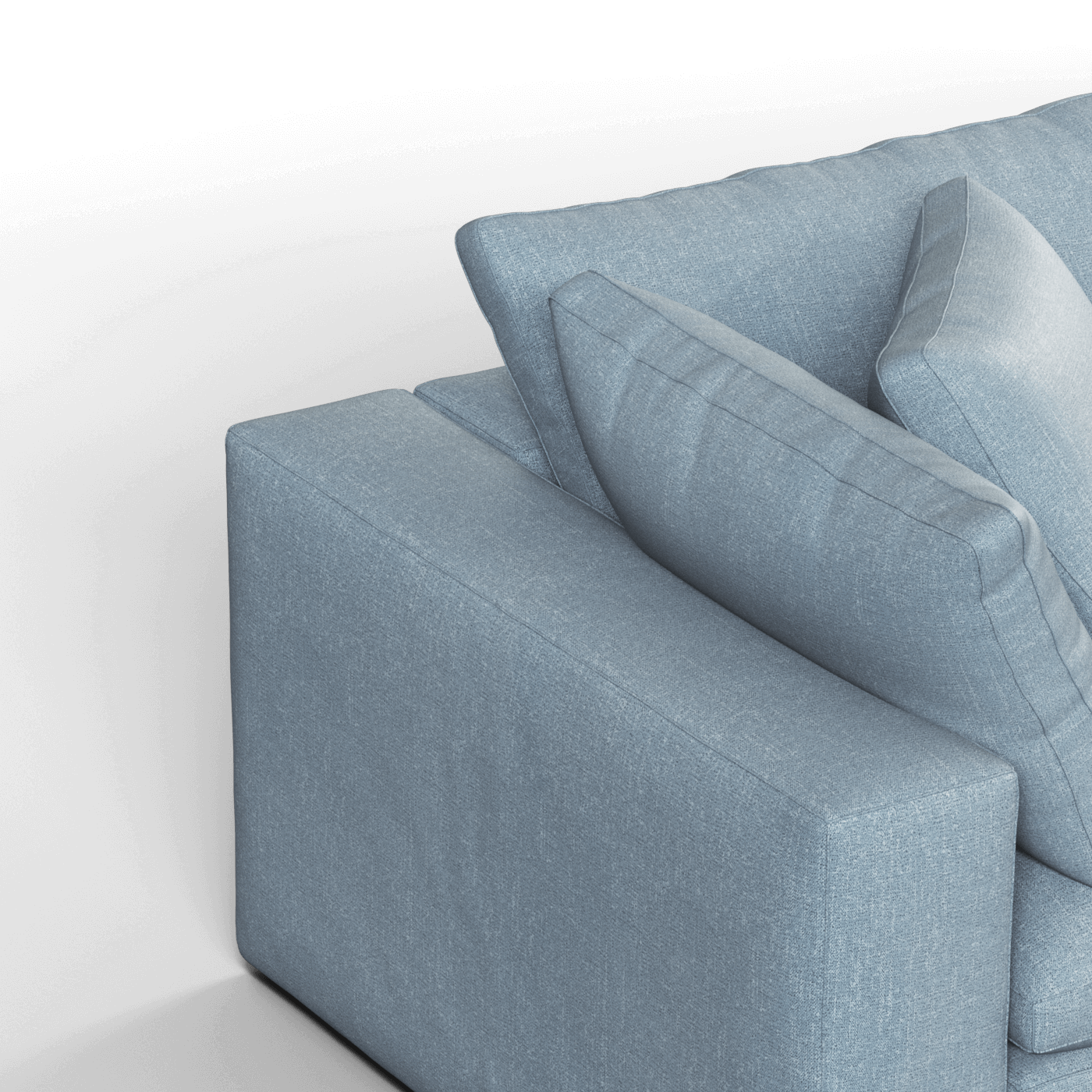 Ari modulares Ecksofa mit Sitzhocker