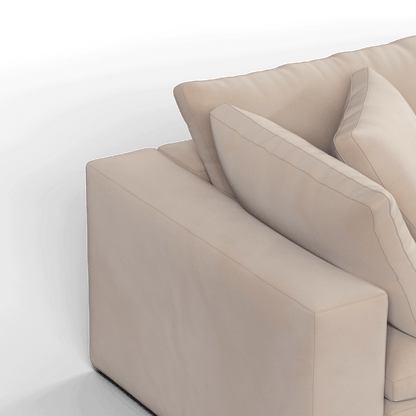 Ari modular corner Sofa with pouffe