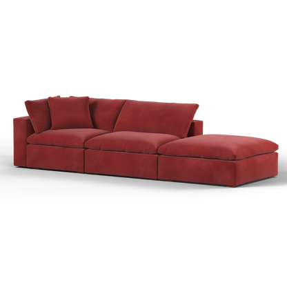 Ari modular corner Sofa with pouffe