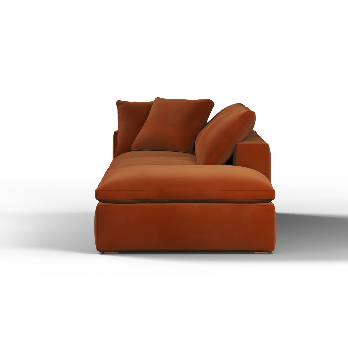 Ari modular corner Sofa with pouffe