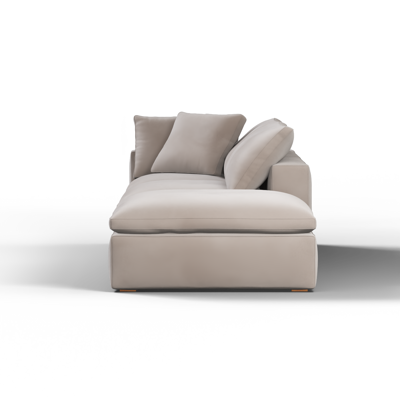 Ari modular corner Sofa with pouffe - Wide fabric range