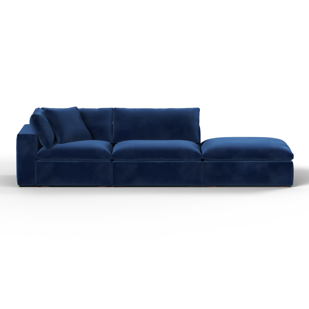 Ari modulares Ecksofa mit Sitzhocker