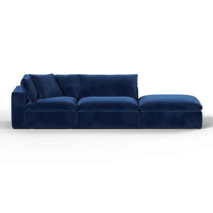 Ari modulares Ecksofa mit Sitzhocker