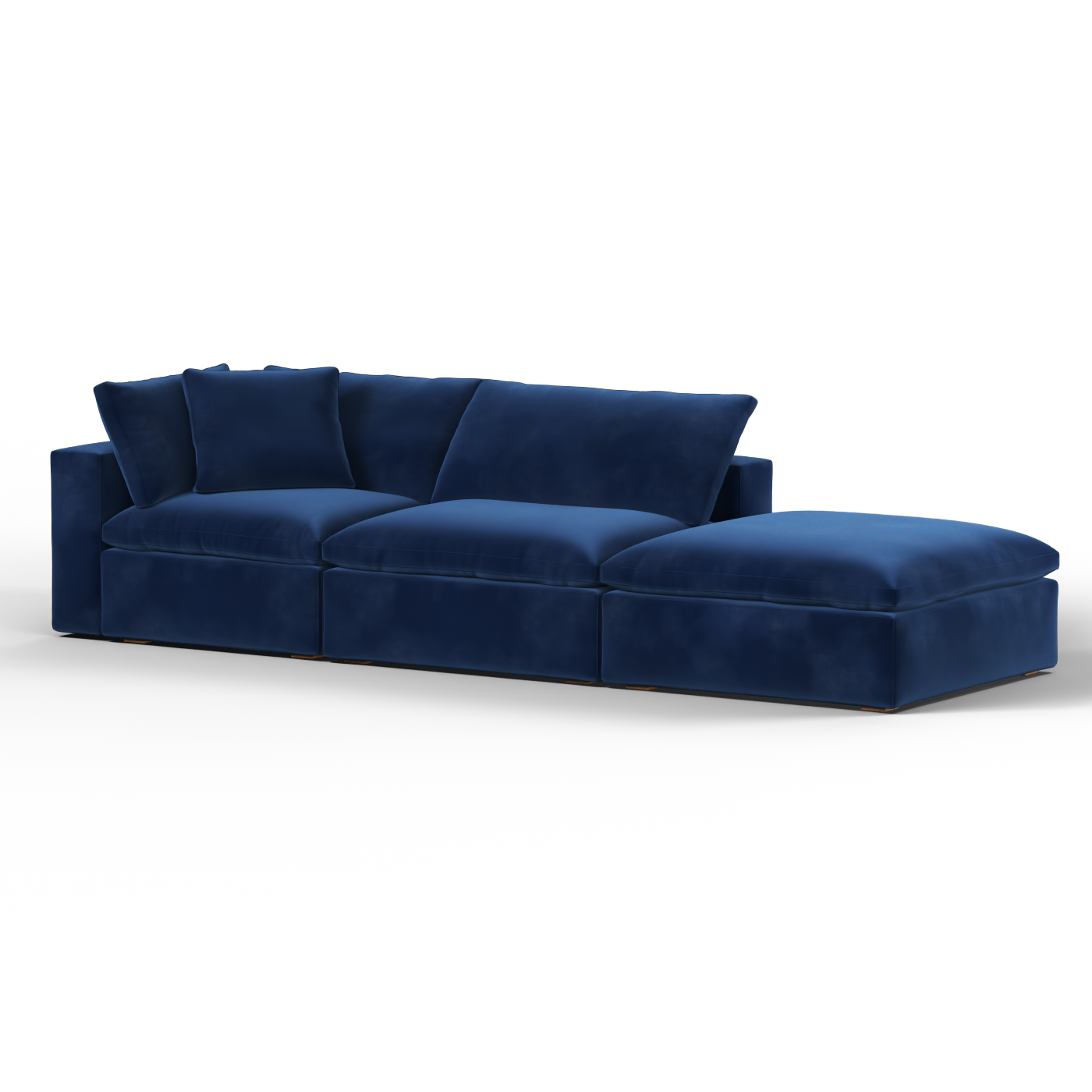 Ari modulares Ecksofa mit Sitzhocker