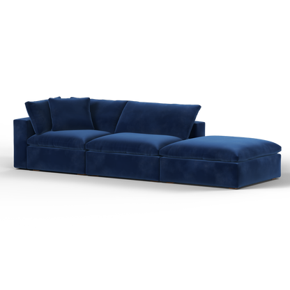 Ari modulares Ecksofa mit Sitzhocker