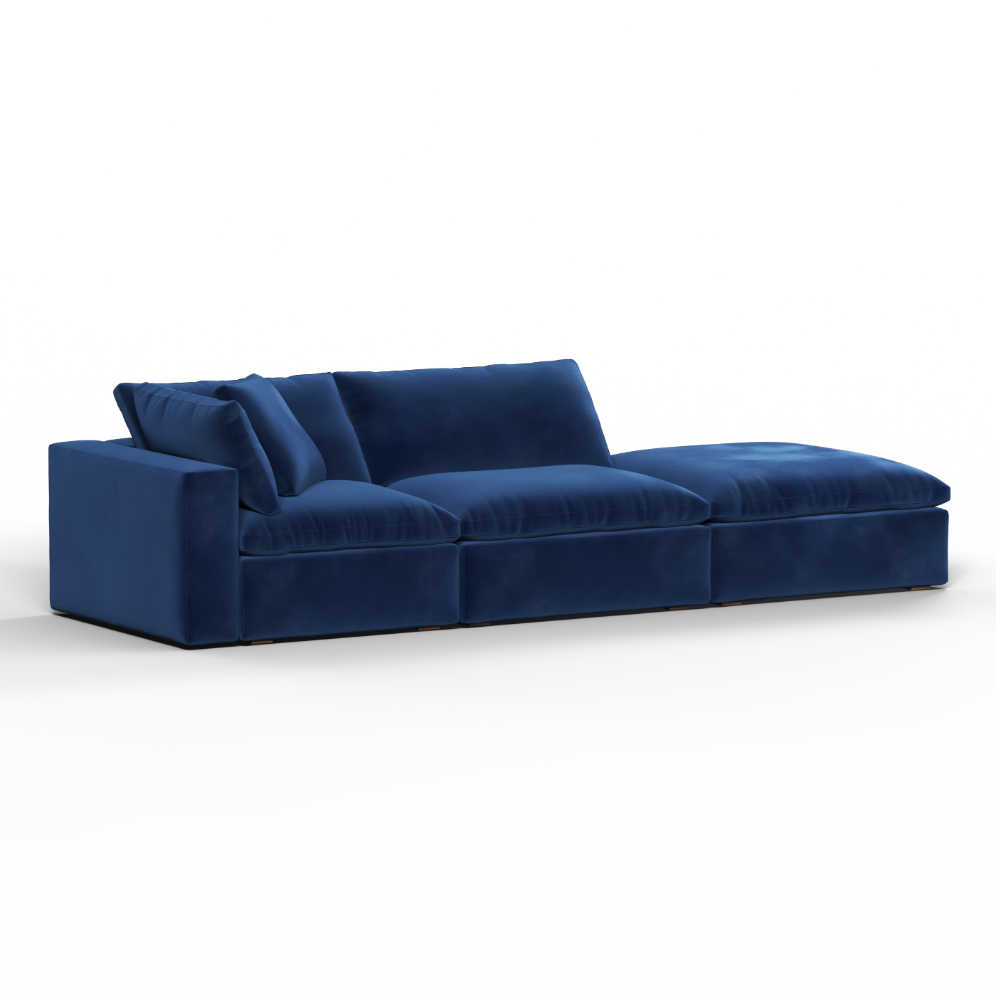 Ari modulares Ecksofa mit Sitzhocker