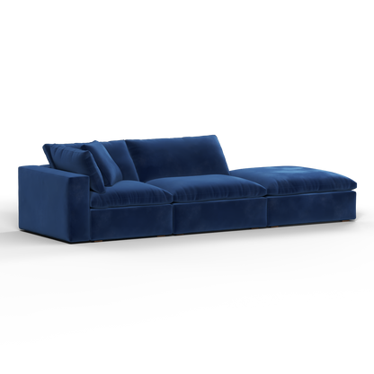 Ari modulares Ecksofa mit Sitzhocker