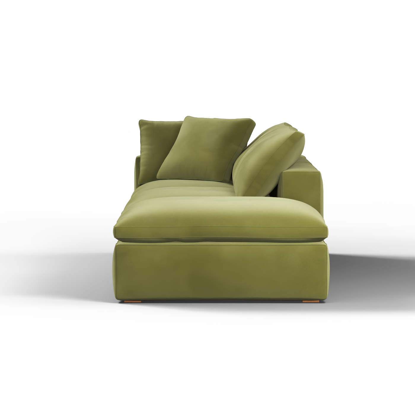 Ari modular corner Sofa with pouffe - Wide fabric range