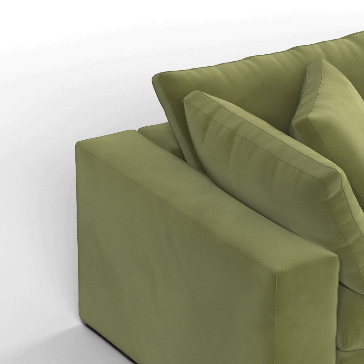 Ari modular corner Sofa with pouffe - Wide fabric range