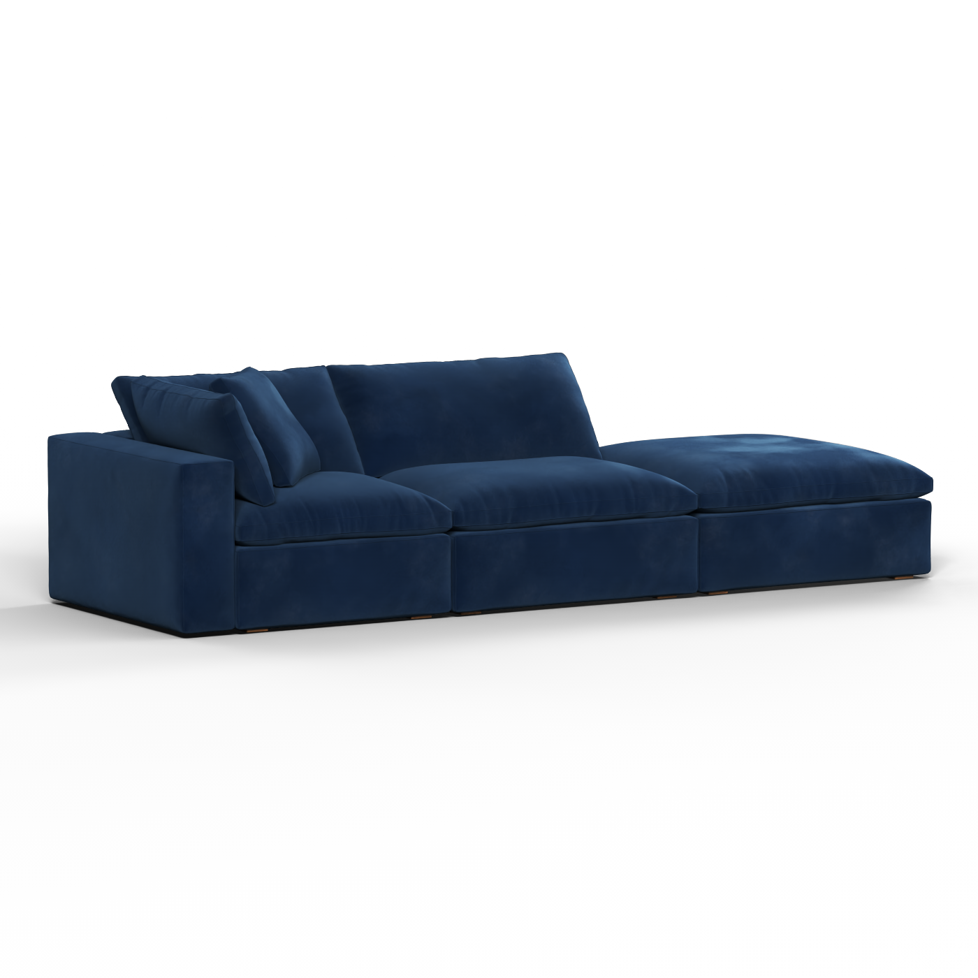 Ari modular corner Sofa with pouffe