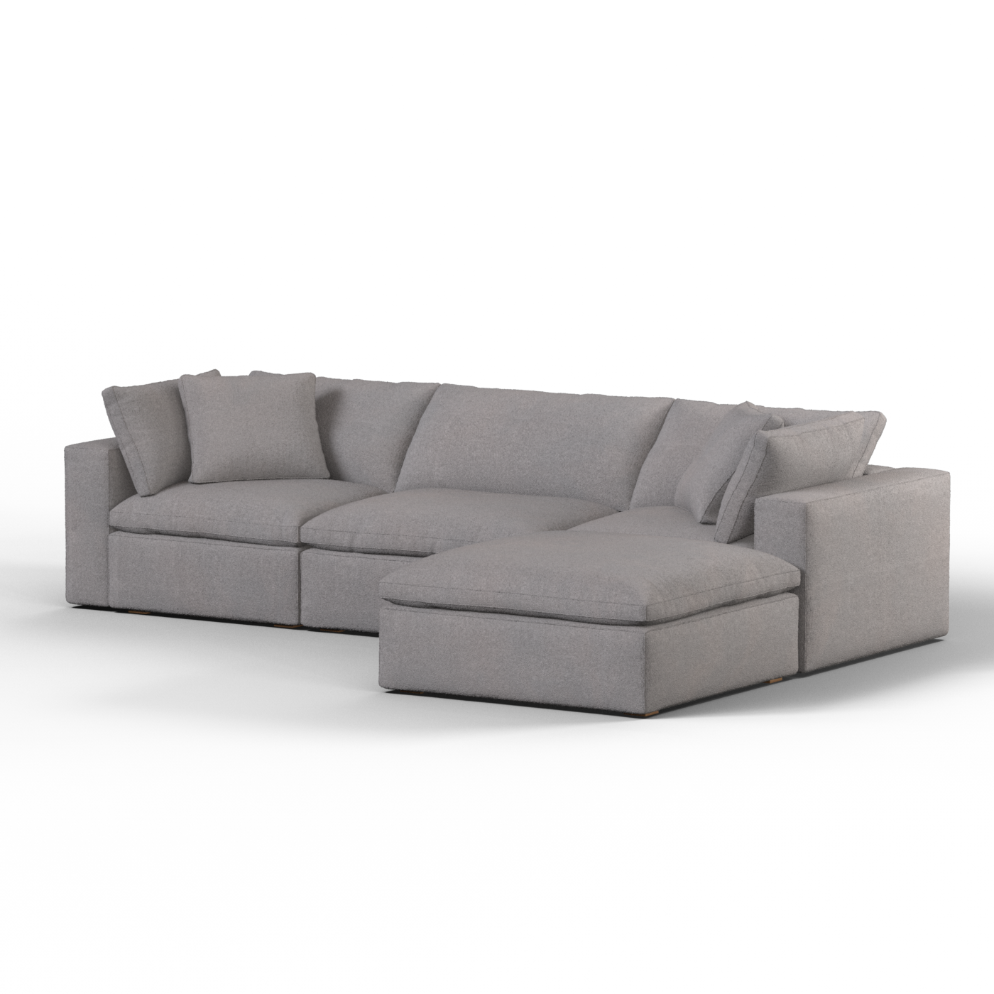 Ari three seater modular corner Sofa With Full Fabric Customisation