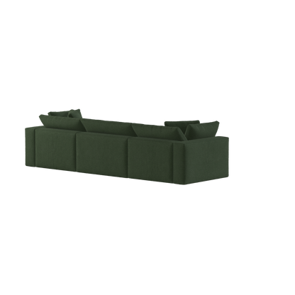 Ari three seater modular corner Sofa With Full Fabric Customisation