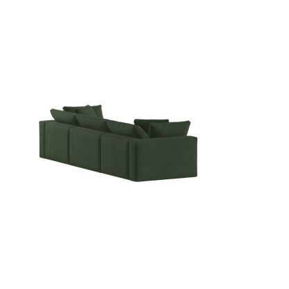 Ari three seater modular corner Sofa With Full Fabric Customisation