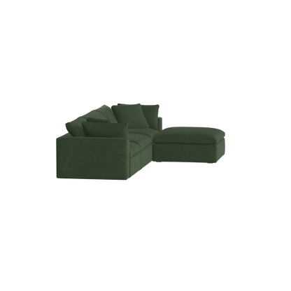 Ari three seater modular corner Sofa With Full Fabric Customisation