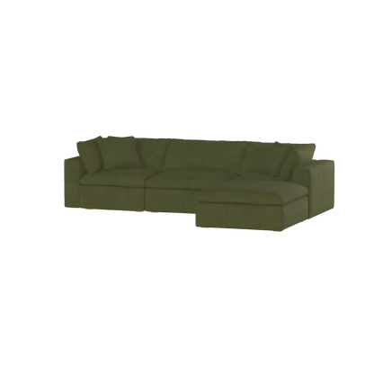 Ari three seater modular corner Sofa With Full Fabric Customisation