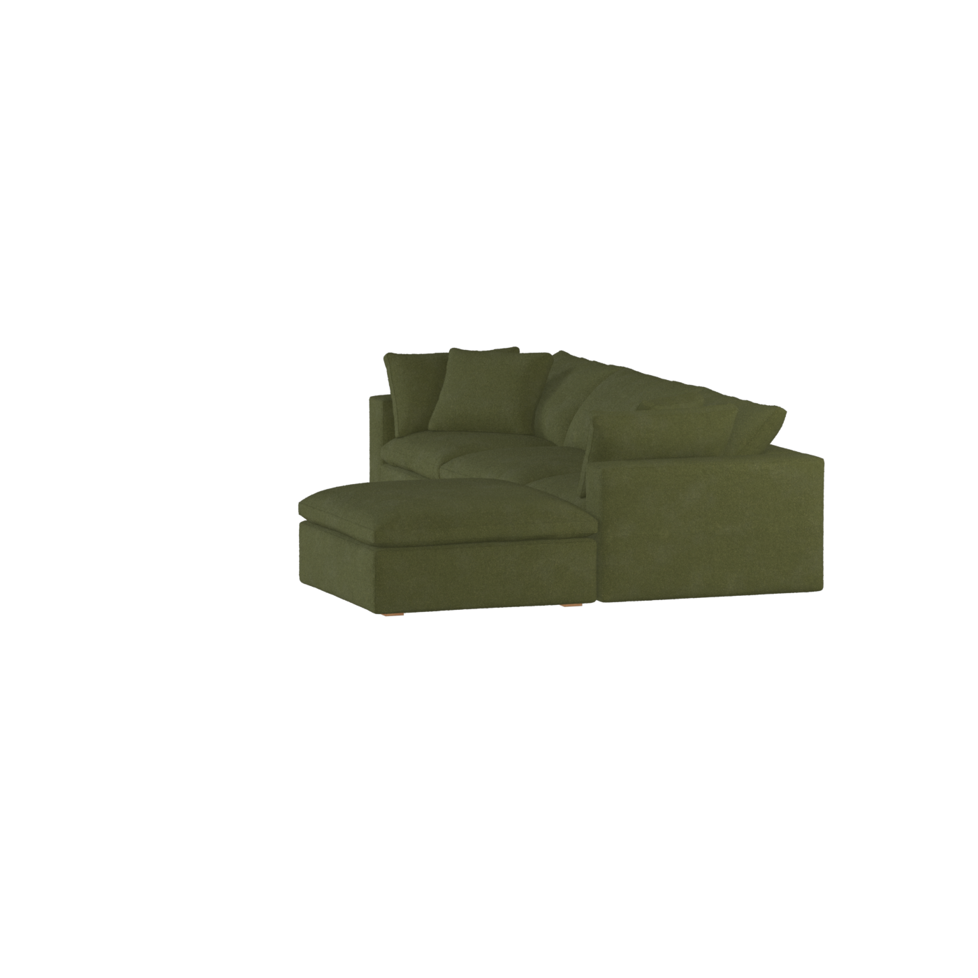 Ari three seater modular corner Sofa With Full Fabric Customisation