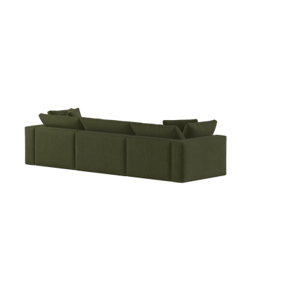 Ari three seater modular corner Sofa With Full Fabric Customisation