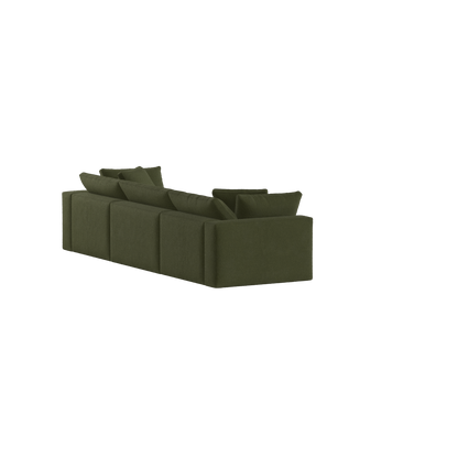 Ari three seater modular corner Sofa With Full Fabric Customisation