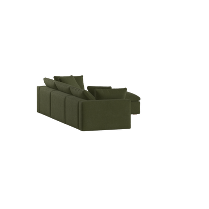 Ari three seater modular corner Sofa With Full Fabric Customisation