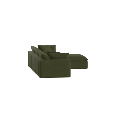Ari three seater modular corner Sofa With Full Fabric Customisation