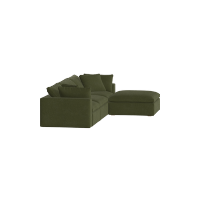 Ari three seater modular corner Sofa With Full Fabric Customisation