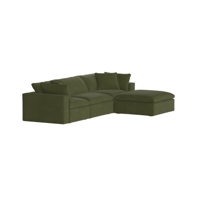 Ari three seater modular corner Sofa With Full Fabric Customisation