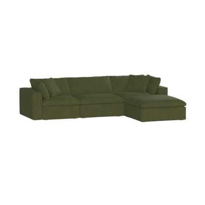 Ari three seater modular corner Sofa With Full Fabric Customisation