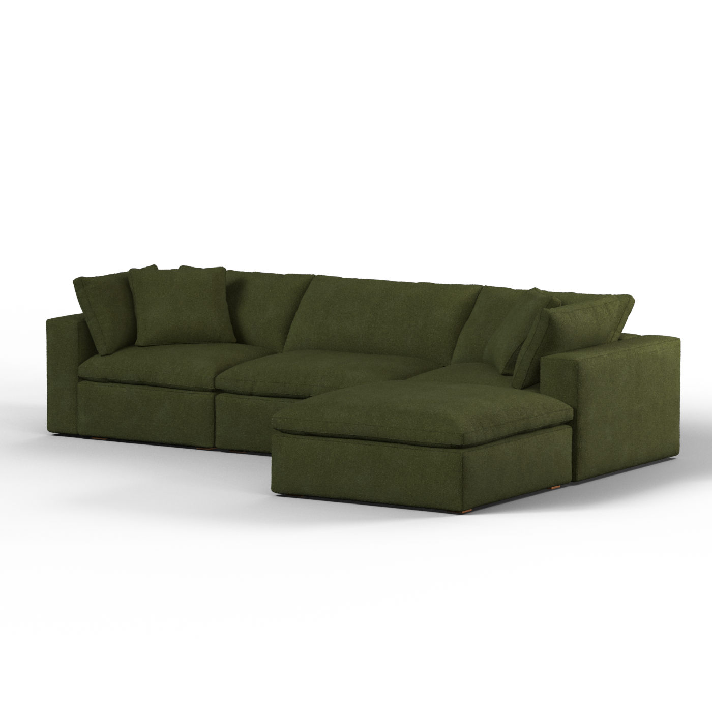Ari three seater modular corner Sofa With Full Fabric Customisation