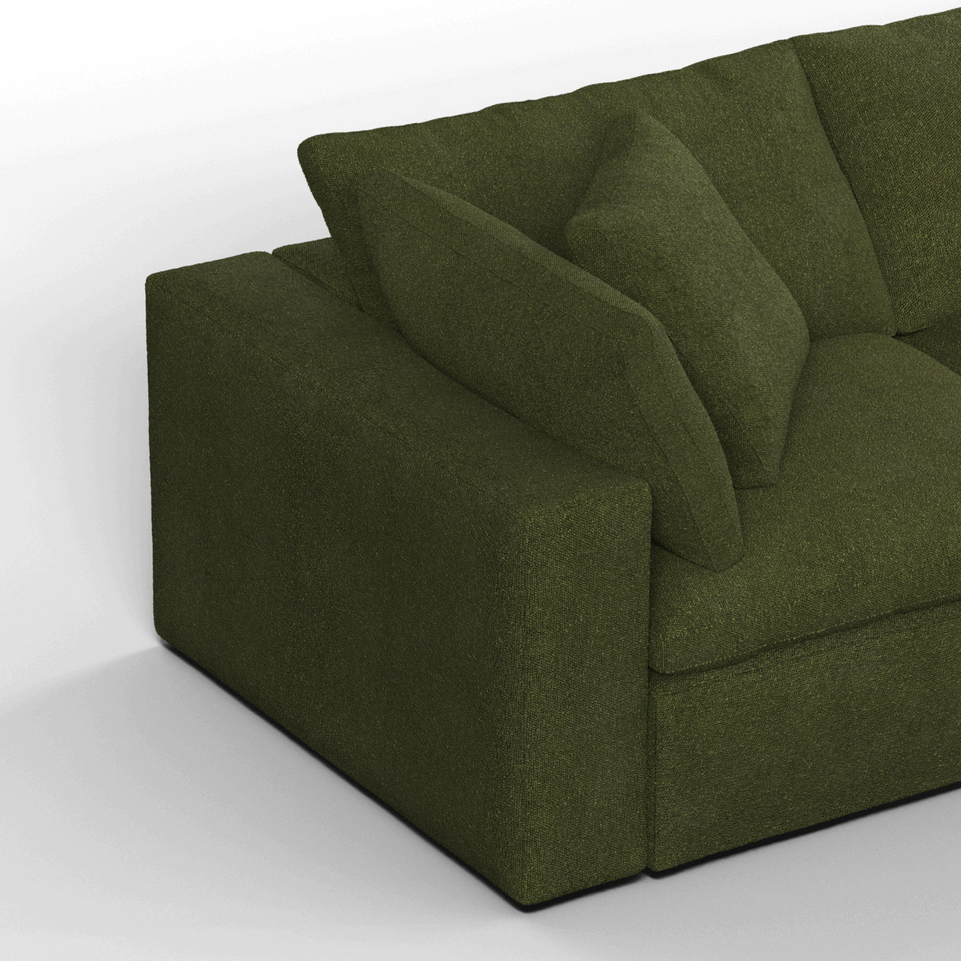 Ari three seater modular corner Sofa With Full Fabric Customisation