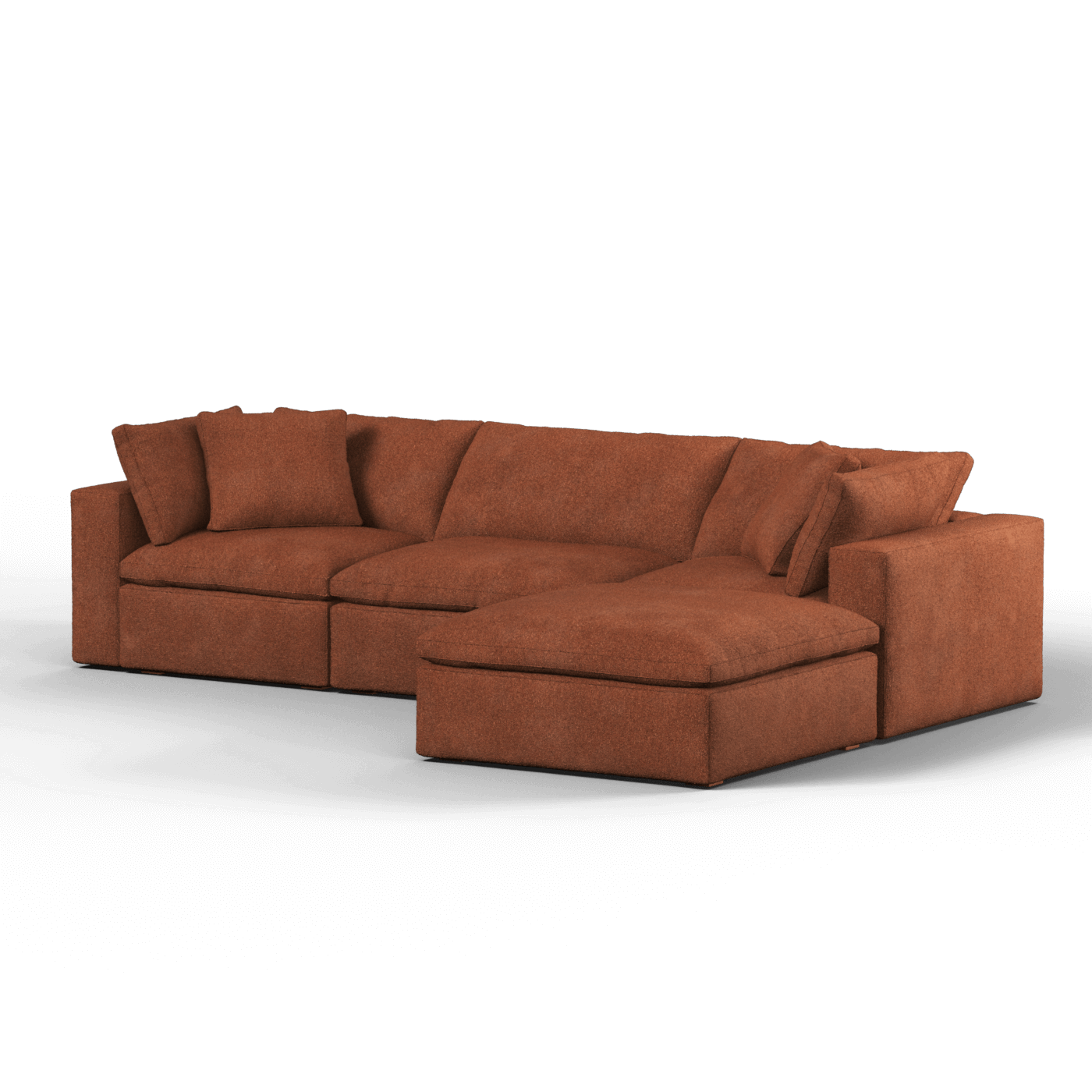 Ari three seater modular corner Sofa With Full Fabric Customisation