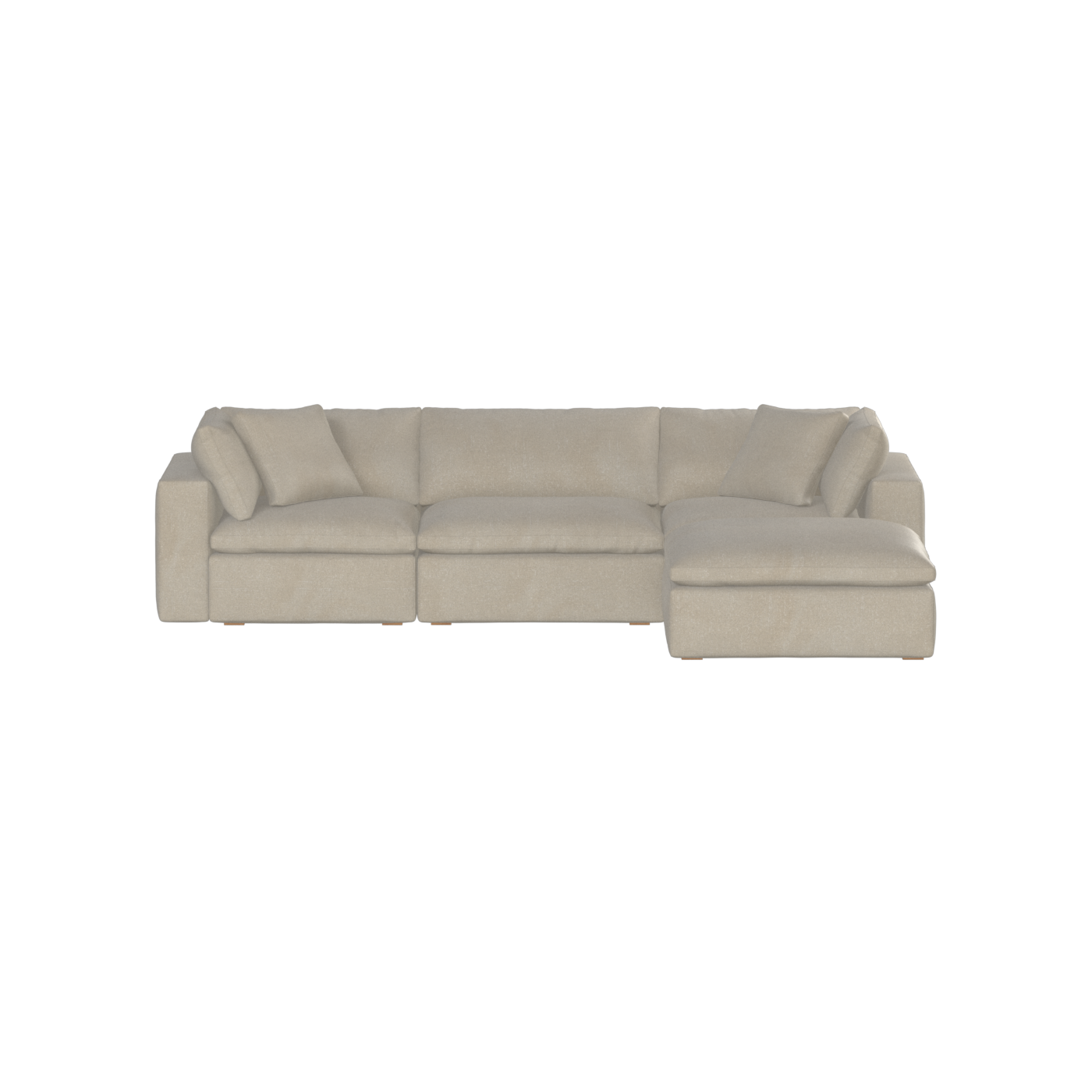 Ari three seater modular corner Sofa With Full Fabric Customisation